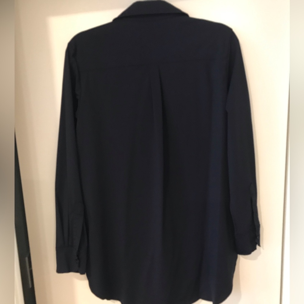 Lysse Women's Tunic Top Shirt Dress Medium Nylon Button Up Minimalist Schiffer - Picture 7 of 14